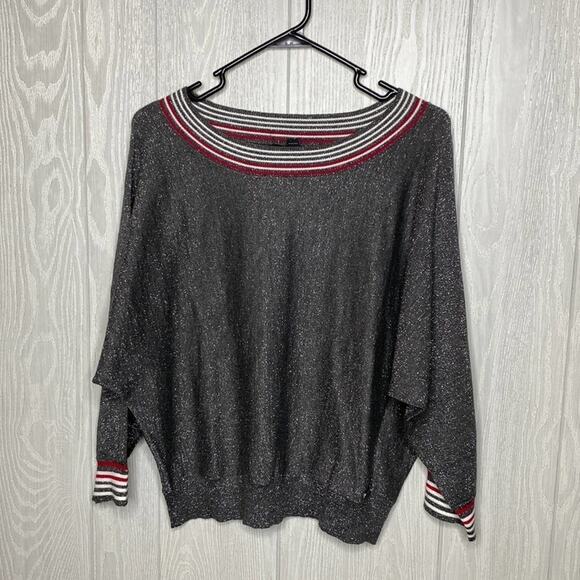 Marc New York Andrew Marc sparkly 3/4 sleeve top size‎ medium - Picture 1 of 6
